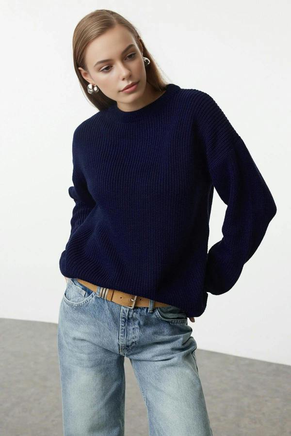 WOVCOR Ribbed Soft Textured Knit Sweater