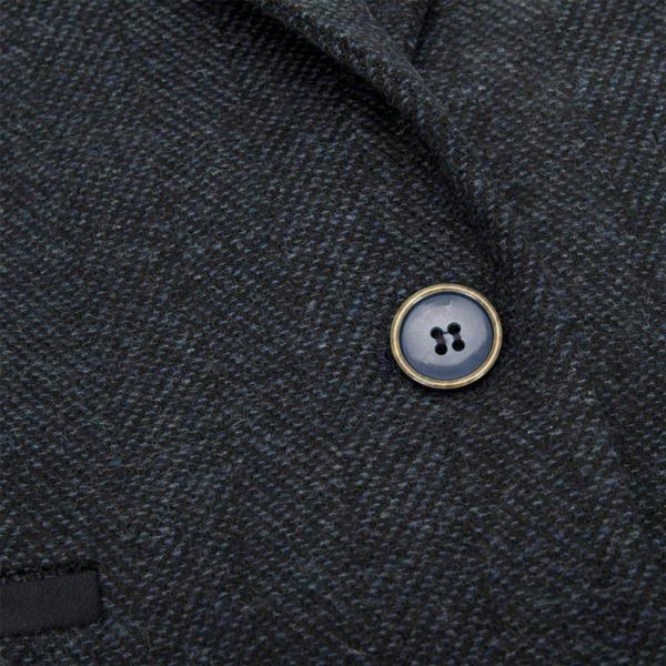 TruClothing Womens Tweed 1920s Herringbone Navy Waistcoat
