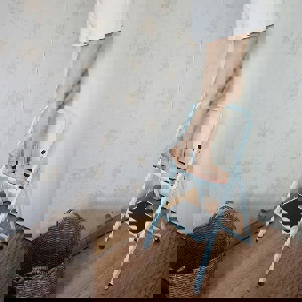 Gr8 Home 2 Step Ladder Folding Stool Non Slip Tread Heavy Duty Steel Foldable Home DIY