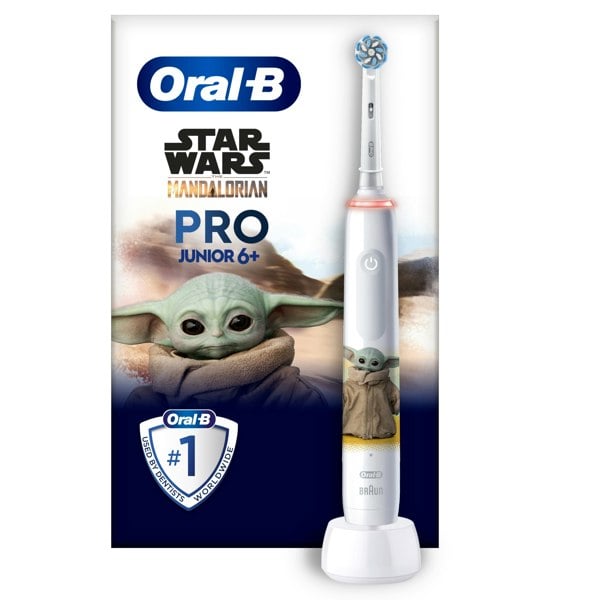 Oral-B Pro Junior Star Wars Electric Toothbrush, For Ages 6+ - White