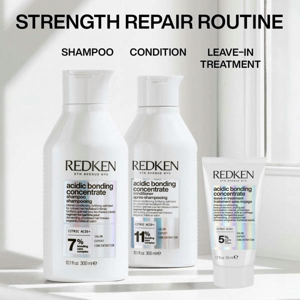Redken Acidic Bonding Concentrate Leave-In Treatment, Heat Protection 50ml (Launch 01/08/2025) - Additional 3