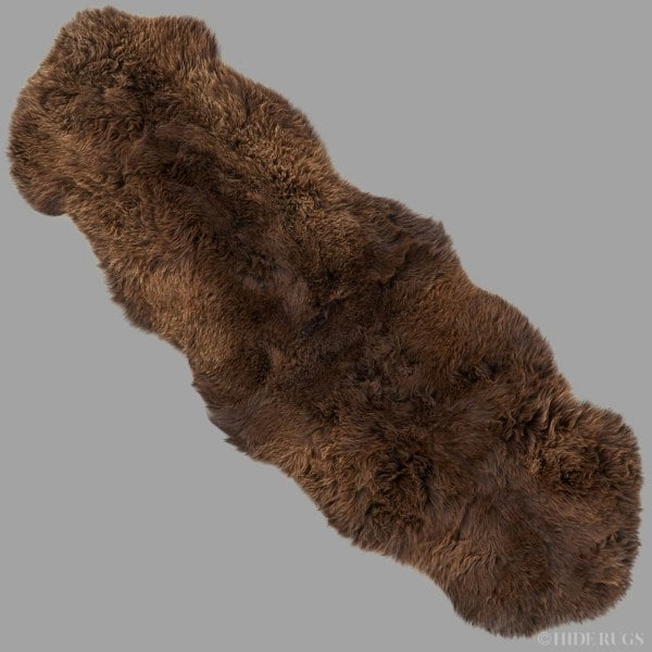 Hide Rugs Rare Breed Sheepskin Double Natural Brown