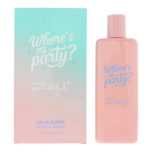 Where's The Party? Mr Wonderful Where's The Party? Eau de Toilette 75ml