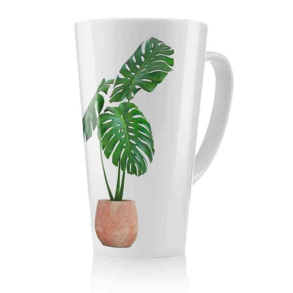 Benjamin Tate Design Monstera Latte Mug