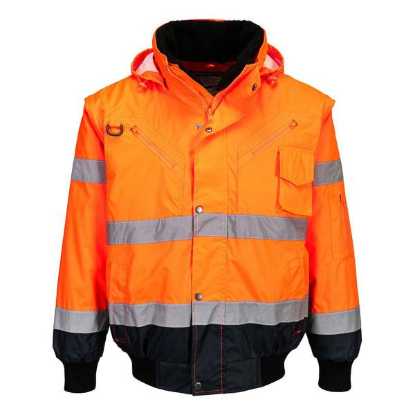 Hi-Vis 3-in-1 Contrast Bomber Jacket Portwest