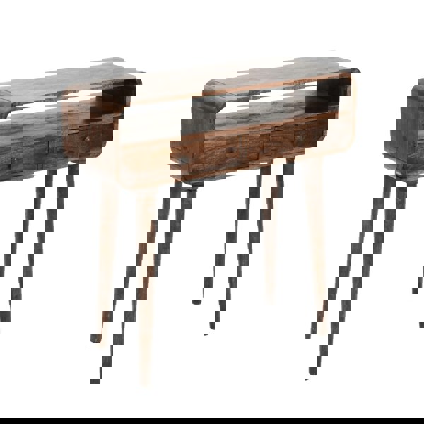 IH Design Winnie Dark Mango Wood Console Table with 2 Drawers