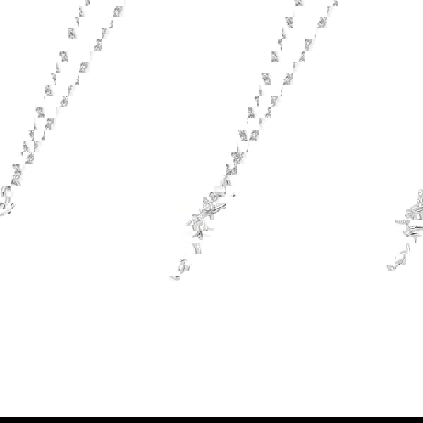 Say It With Dainty Winged Initial Charm Necklace - Sterling Silver