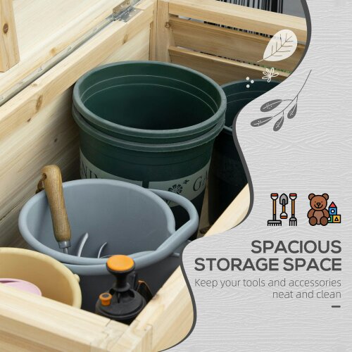 Wyld Haus Keno Fava Panelled Wood And Metal Outdoor Storage Box 155 Litre
