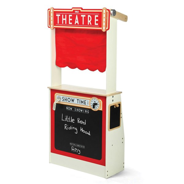 Tidlo Wooden 2 In 1 Shop And Theatre Playset