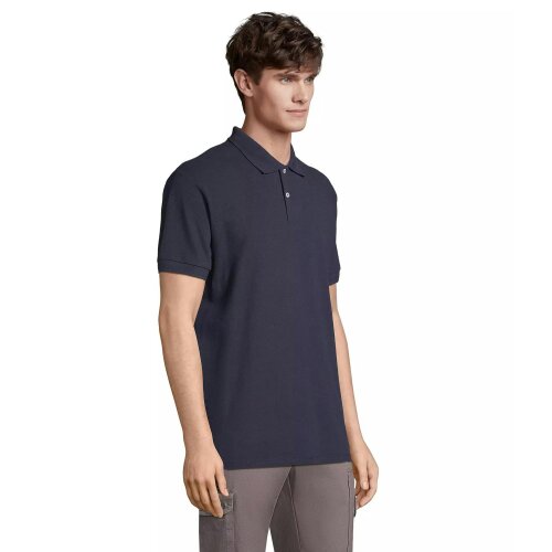 SOLS Unisex Adult Pacific Pique Twin Needle Stitch Polo Shirt - French Navy
