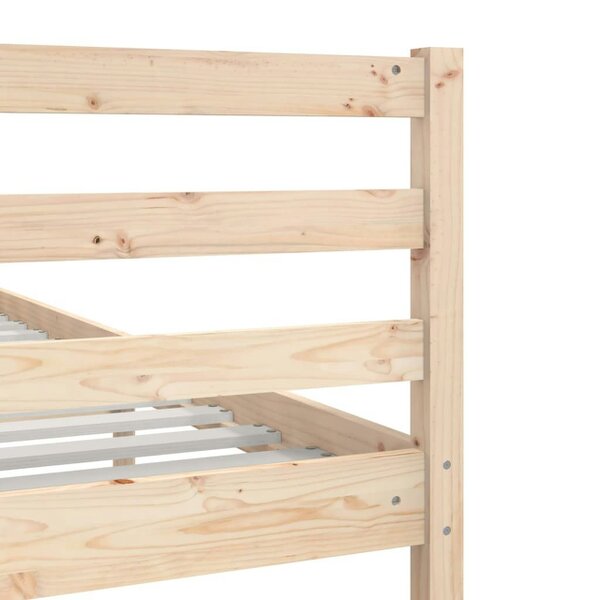 Berkfield Bed Frame Solid Wood 140x190 cm