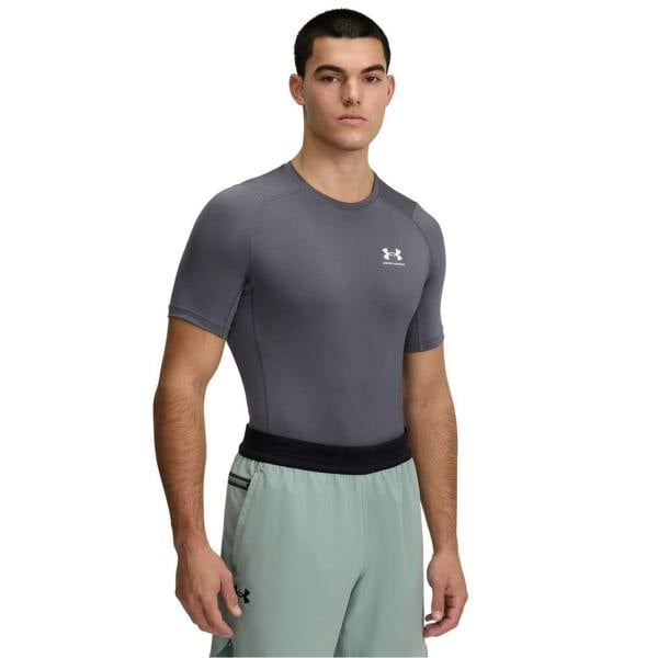 Under Armour Mens HeatGear Training T-Shirt - Castle Rock/White - 