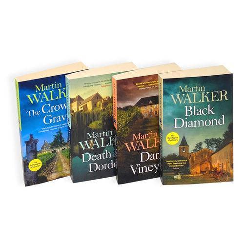 Dordogne Mysteries Series 4 Books Collection Set by Martin Walker (Death in the Dordogne, Dark Vineyard, Black Diamond &amp; More)