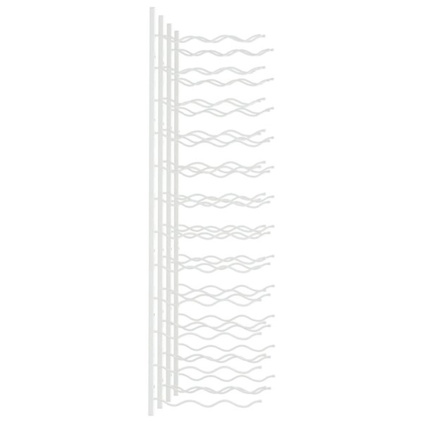 Berkfield Wall Mounted Wine Rack for 36 Bottles 2 pcs White Iron