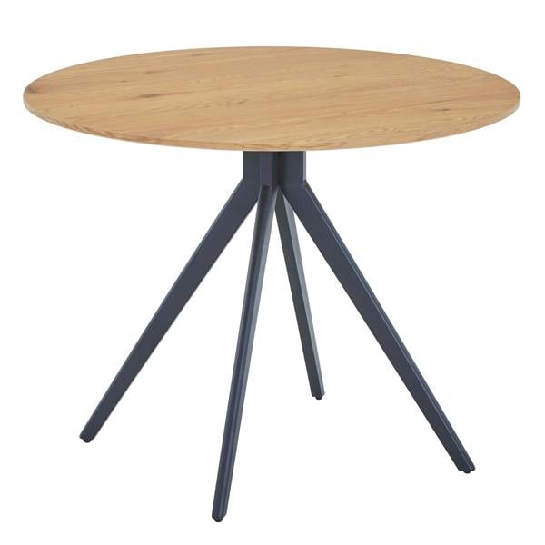 Core Products Aspen Round Dining Table with Black Pedestal Legs