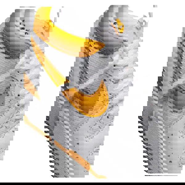 Nike Mens Attack Leather Trainers - White/Yellow - 