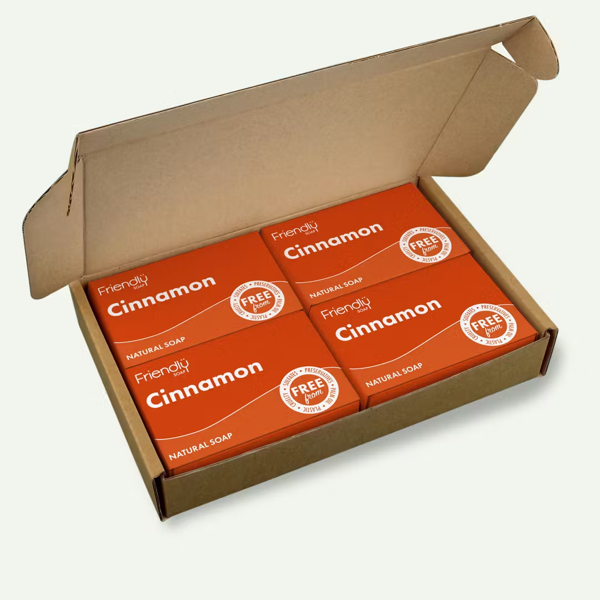 Friendly Soap - Cinnamon Natural Soap - 4 X 95g