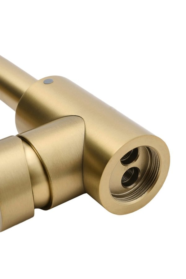 Living and Home Gold Arc Single-Handle Faucet with Swivel Spout