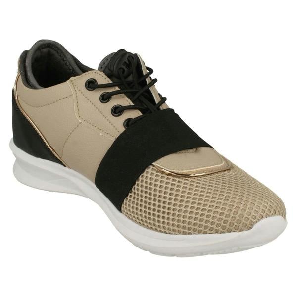 Elle Sport Ladies ELLE SPORT Elasticated Strap Detailed Trainers F7098