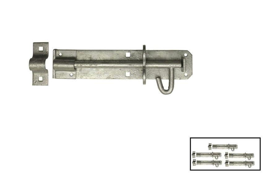 Pack of 5 Perry™ 200mm 8" No.2A Medium Brenton Padbolts - Galvanised