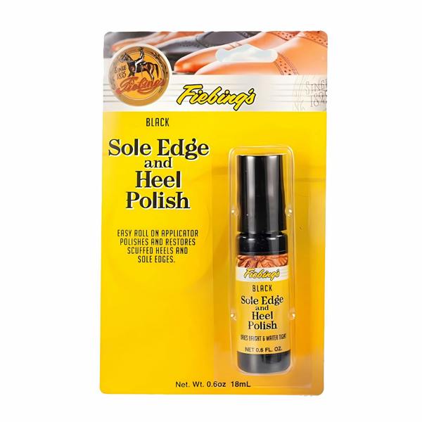 Fiebing's Sole and Heel Edge Polish - Professional Touch-Up for Shoes 0.6oz