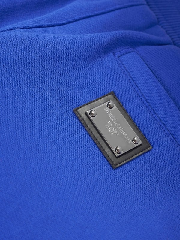 Dolce & Gabbana Kids Dolce & Gabbana Baby Boys Logo Joggers in Blue