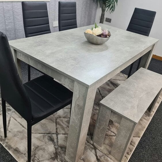 Kosy Koala Dining Table Set with 4 Chairs Dining Room and Kitchen table set of 4, and Bench
