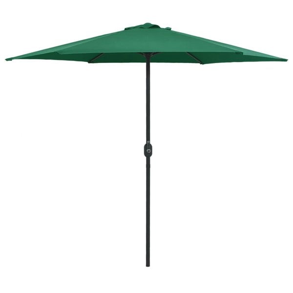 Berkfield Outdoor Parasol with Aluminium Pole 270x246 cm Green