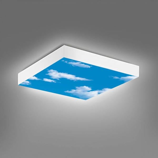 ENER-J 6 unit set of 40W SKY LED Ceiling Panels 60x60cms with 6 x Foldable Screwless Mounting Frame Kit