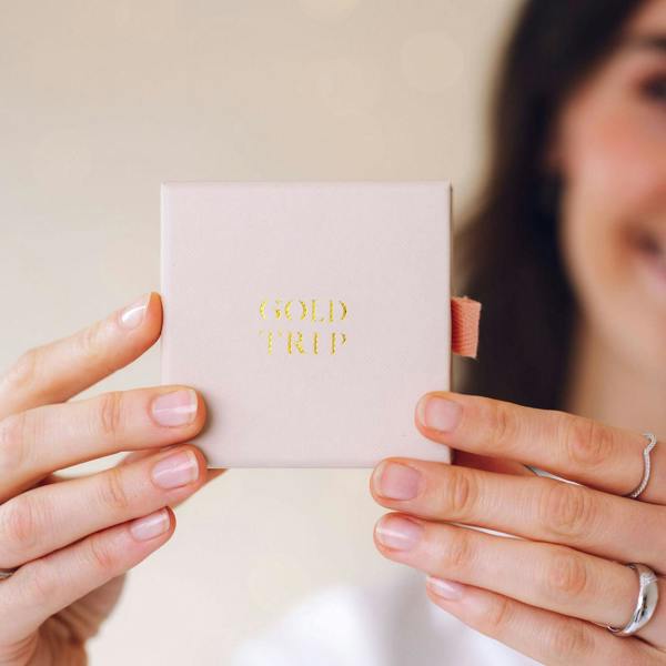 Gold Trip Crystal Cluster Huggies