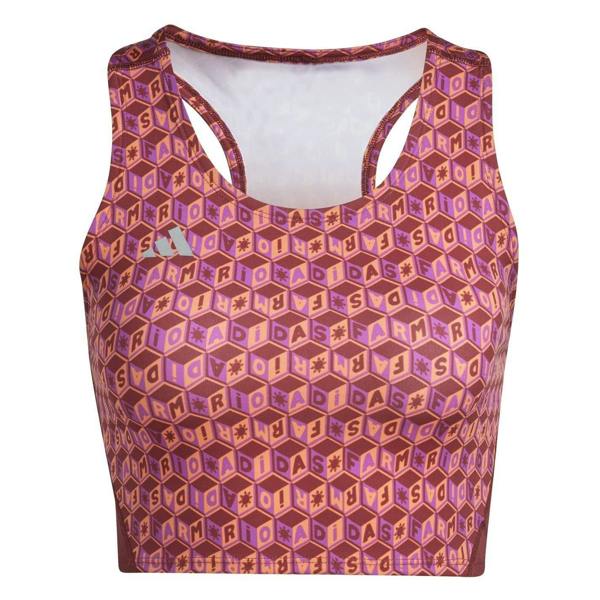Adidas Womens/Ladies Adizero Crop Top - Noble Navy - 