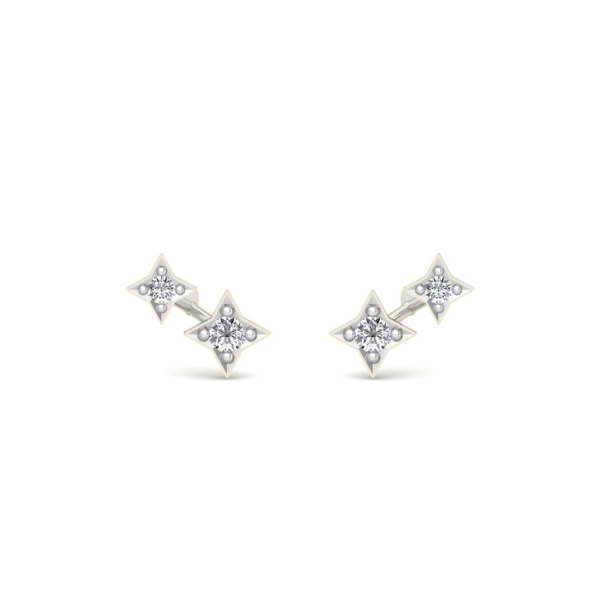 BLOOMTINE | Illuminess™ Sterling Silver Shooting Star Studs