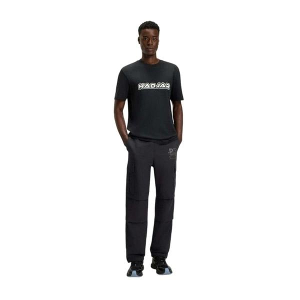 Hugo Mens Cotton Oversized T-Shirt - Black - 