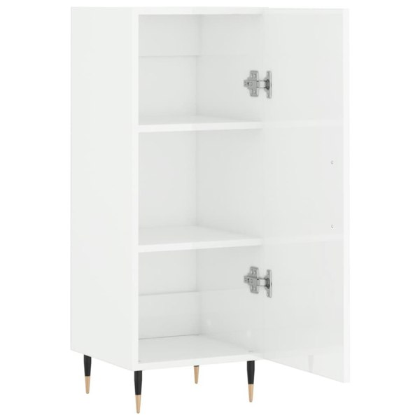 Berkfield Sideboard High Gloss White 34.5x34x90 cm Engineered Wood