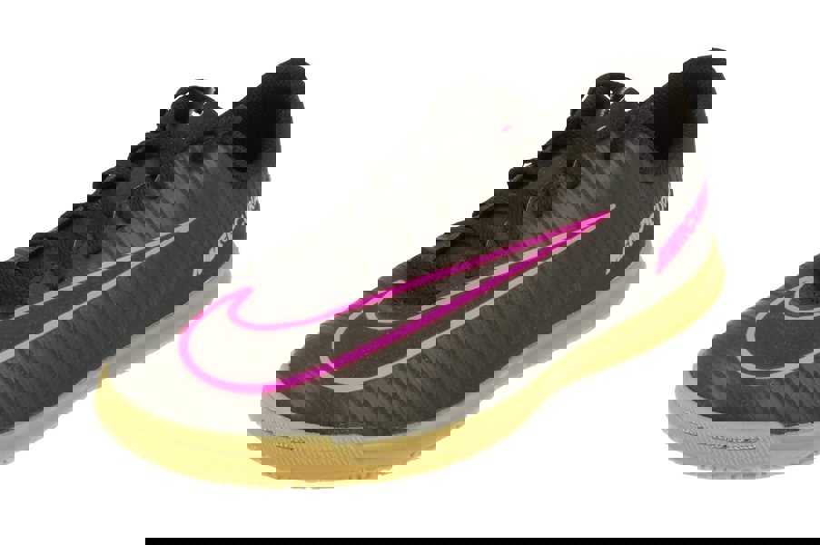 Nike Junior Mercurial Vortex III IC Football Boots 831953 Trainers  006 - Black Pink Blast 006 - Photo 0
