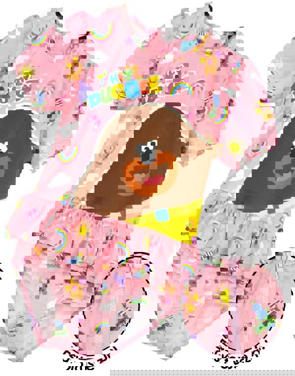 Hey Duggee Girls Pink 1 Piece Swimming Costume