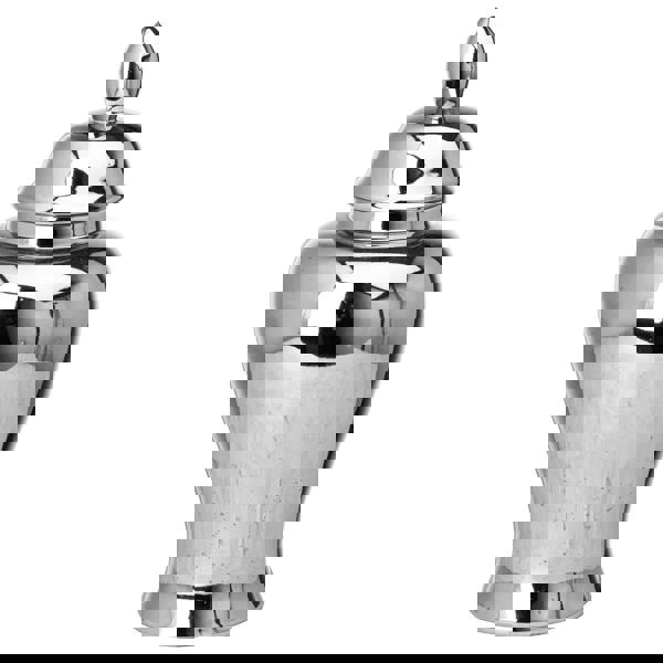 Hill Interiors Chrome Ginger Jar - Silver