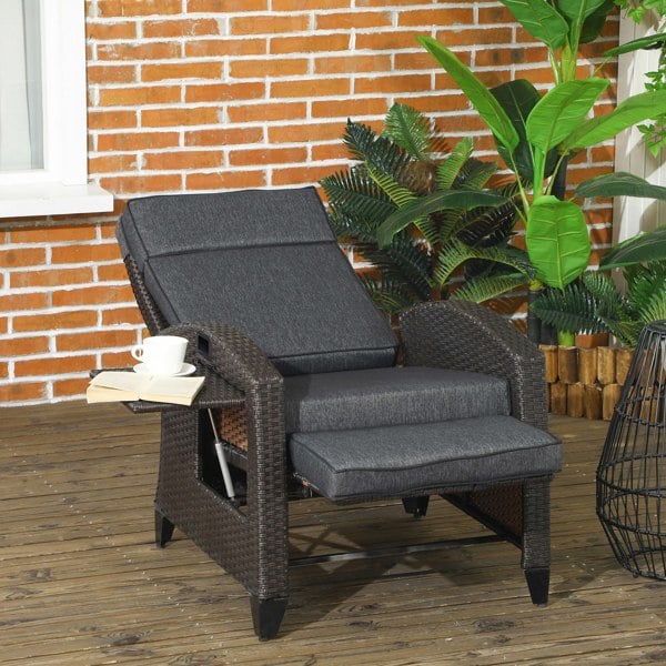 Rattan Recliner Chair