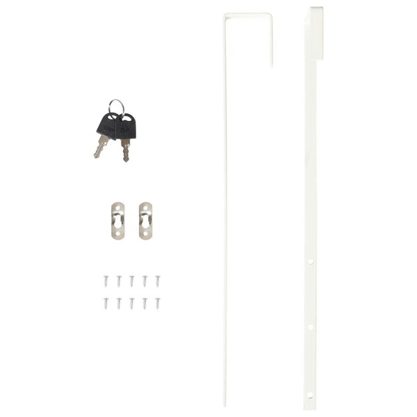 Berkfield Mirror Jewellery Cabinet Wall Mounted 30x8.5x106 cm