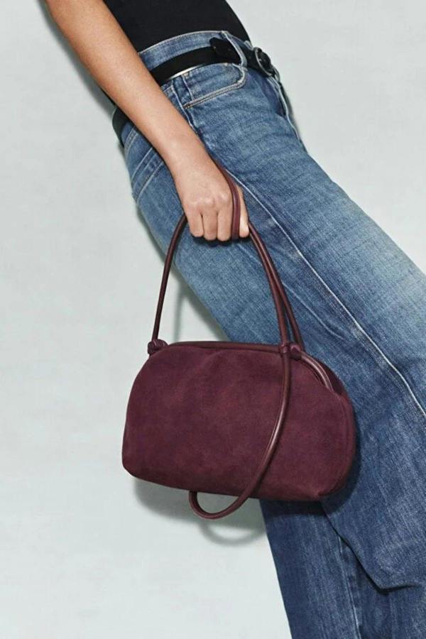 WOVCOR Suede Magnetic Clasp Women's Shoulder Bag