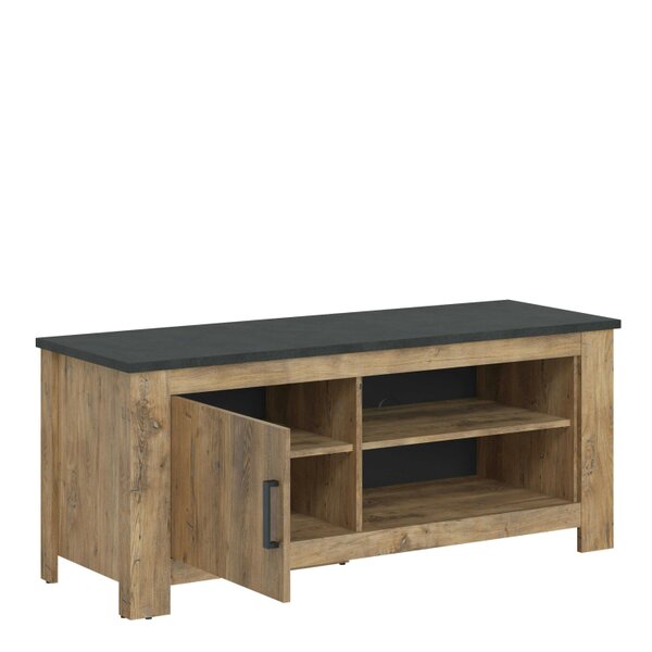 Wyld Haus Juniper 138 cm 1 Door TV Cabinet Chestnut and Matera Grey