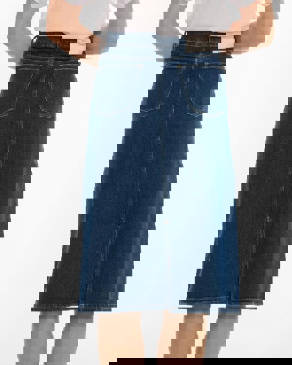 Calvin Klein Denim Button Womens Skirt