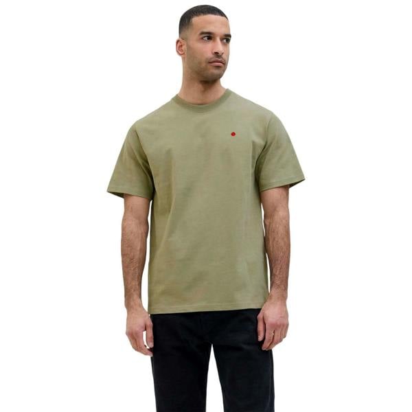Jack And Jones Mens Royal Denim Division Embroidered T-Shirt - Aloe Green - 