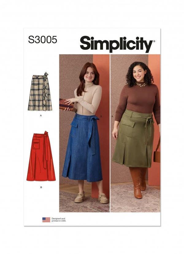 Simplicity Sewing Pattern 3005, Skirts for Women, M1 (10-12-14-16-18) - Intermediate