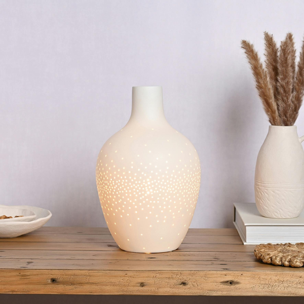 Hestia White Tall Table Lamp