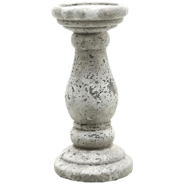 Hill Interiors Stone Effect Candle Holder - Stone - 