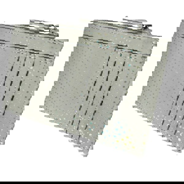 Fores Collection Polka Dot Metallic Ladies Card & Coin Purse