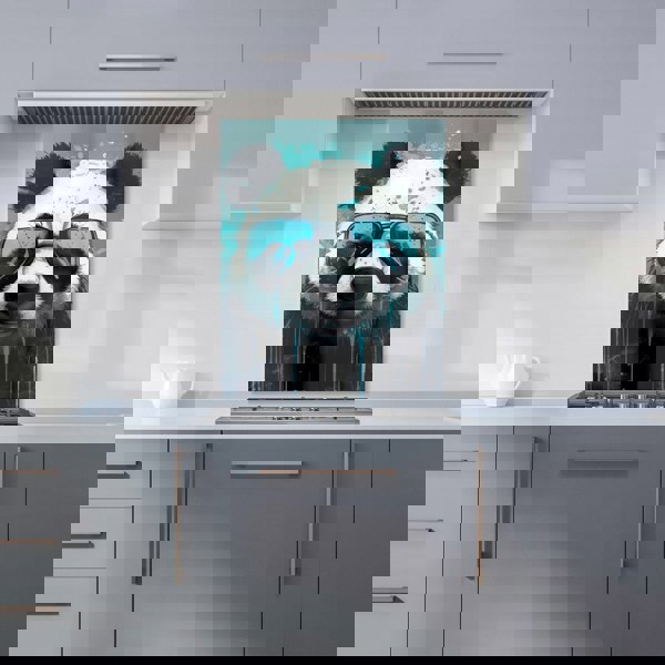 Warren Reed - Designer Panda With Blue Glasses Splashart Kitchen Splashback