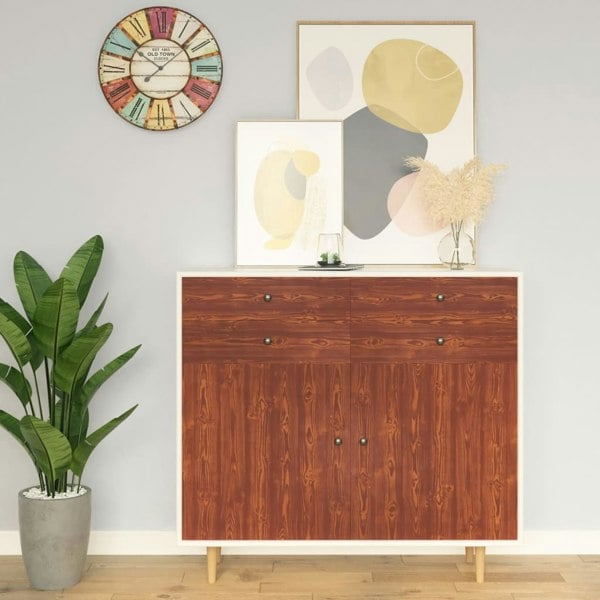 Berkfield Self-adhesive Furniture Film Acacia 500x90 cm PVC