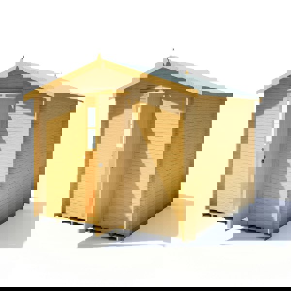 Shire Danbury 9x9 Log Cabin 19mm interlock  Cladding - Best Shed